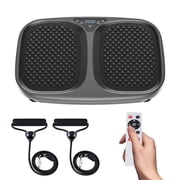 EDX Vibration Plate Exercise Machine Whole Body Workout Fitness Platform for Home Gym, Weight Loss, Toning & Wellness， Black