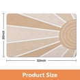 thumbnail image 5 of Non-Slip Retro Sun Boho Bath Mat - Colorful Half Circle, Soft Water Absorbent Fiber for Quick Drying, Cute Semi Round Rainbow Rug for Shower Room, Adds Charm to Your Bathroom, 20x32 inch, 5 of 5