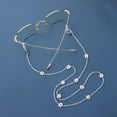 thumbnail image 4 of Daisy Lanières Porte-Lunettes de Soleil Chaîne Collier Sangle Anti-Perte, Blanc, 4 of 4