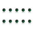 thumbnail image 1 of Nail Rhinestones Flat-Bottom Multi-faceted Sides DIY Handcraft Excellent Gloss Manicure Crystal Different Styles Mobile Phone Malachite Green, 1 of 6