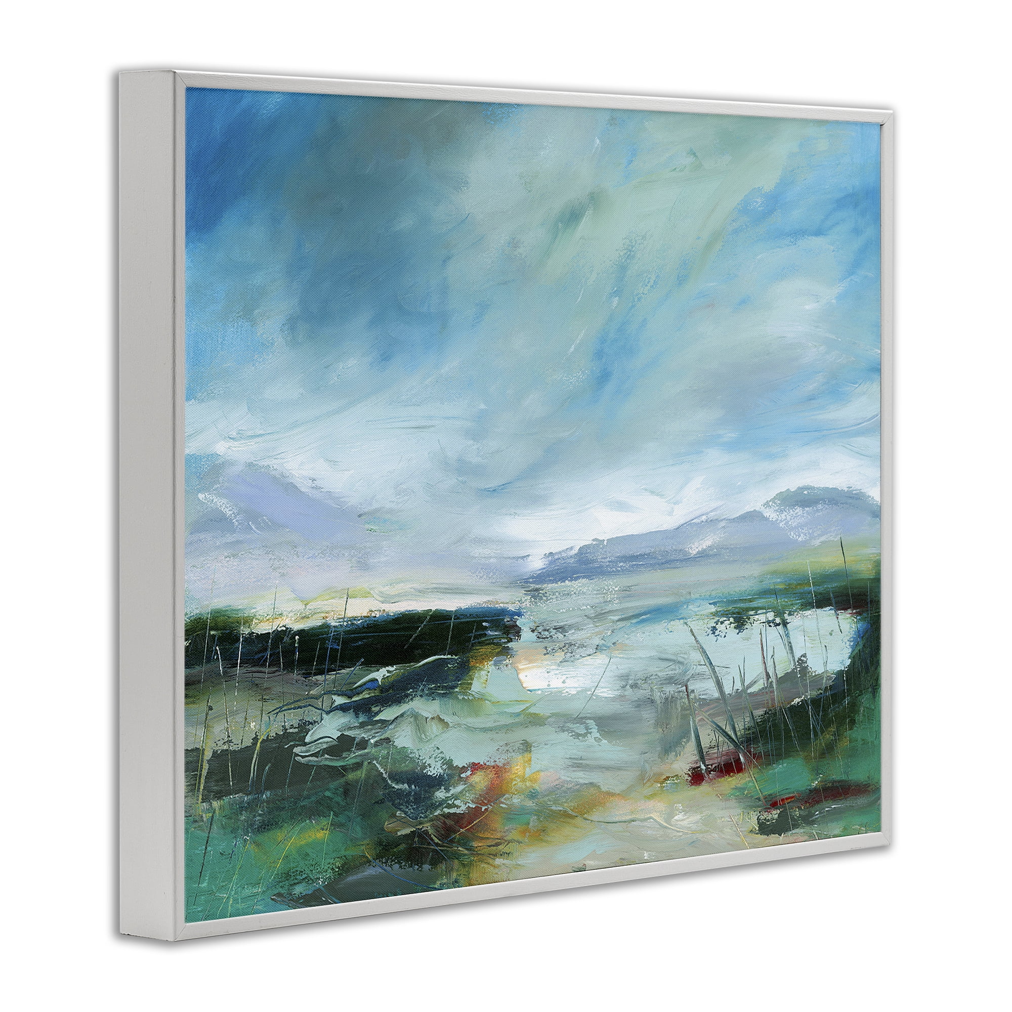 Stupell Industries Days By The Loch White Framed Giclee Art, design by Lesley Birch