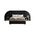 thumbnail image 5 of Meridian Furniture Cleo Black Velvet Queen Bed, 5 of 5
