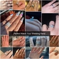 thumbnail image 2 of Anillo Turandoss con moissanita de 1,5 quilates, color D, VVS1, plata S925, 2 of 6
