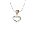 thumbnail image 2 of Delight Jewelry Heart with 3 AB Crystals - Stronger Braver Smarter Mia Monkey Charm Necklace, 2 of 4