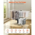 thumbnail image 2 of VEVOR 2-Tier Foldable Clothes Drying Rack with Sock Clips & 31 Drying Rods White, 2 of 9