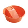 thumbnail image 2 of Lavadero doméstico con tabla de lavar integrada Naranja, 2 of 9