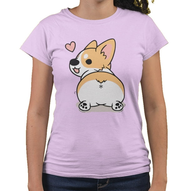 Playera Perrito Trasero Dama Once Playera manga corta