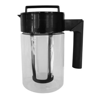 Cold Brew Coffee Maker | Coffee &Tea Pitcher Tea Infuser 1.0L / 34oz Glass Carafe BPA Free Odor & Stain Free Ergonomic Spout Removable