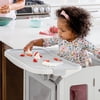 Guidecraft Kitchen Helper Mealtime and Play Tray - Easy to Clean, Detachable Feeding and Activity Table Extension for Toddlers