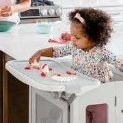 Guidecraft Kitchen Helper Mealtime and Play Tray - Easy to Clean, Detachable Feeding and Activity Table Extension for Toddlers