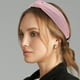 thumbnail image 3 of Diadema de nudo de algodón texturizado Unique Bargains, banda para el cabello suave para mujeres, altura de 1.3 pulgadas, rosa claro, 3 of 7