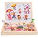 thumbnail image 3 of Juguetes para niños, rompecabezas magnético de madera, rompecabezas de animales, tablero de dibujo magnético de doble cara, rompecabezas para niños, 3 of 3