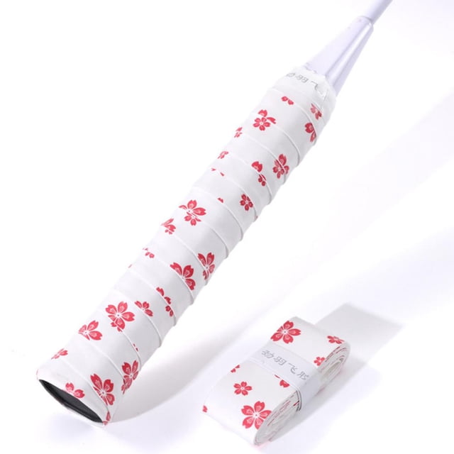 Anti-Slip Sweat Absorbent Badminton Racket Grip Tape Velvety PU Overgrip for Tennis Racquet Squash Shock Absorption Sticky Handle Wrap No Gloves Required