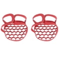 thumbnail image 1 of 2X Silicone Sling Lifter Accessories Compatible with Instant Pot 6 Qt and 8 Qt, and Other Brand Pressure Cookers, Red,2 * cooker shelf,red, 1 of 8