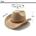 thumbnail image 3 of Western Cowboy Hat for Party and Themed Events Classic Rancher Design with Adjustable Chin Cord for Secure Fit and Comfortable Wear, 3 of 5