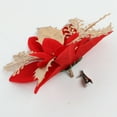 thumbnail image 5 of 20PCS Poinsettia Flower Artificial Poinsettia with Clips Christmas Decor Glitter Poinsettia Christmas Ornaments Christmas Tree Flower Decorations DIY Xmas Wreath Holiday Party Decor, 5 of 8
