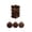 Brown, variant on OCCOA Christmas Decorations 24Piece Set Flocked Tree Ornaments Assorted Styles with Hanging Loops for Xmas Tree Holiday Party Decor, Pink