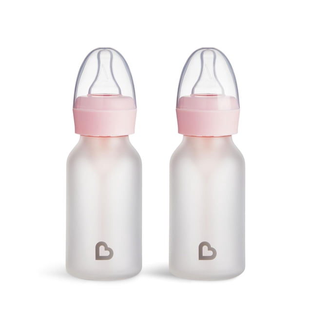Biberones Munchkin Bond de vidrio recubierto de silicona 120 ml, 2 unidades