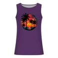 thumbnail image 4 of Taqqpue Mens Tank Tops Summer Beach Vacation Sleeveless Shirts Casual Palm Graphic Muscle Gym Workout Tank Top T-Shirt, 4 of 5
