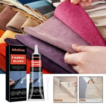 Harlier 50ml Fabric Glue, Cotton, Linen, Denim, Leather, Polyester, Doll Repair with Permanent Transparent Fabric Glue, Washable Garment Glue, 24 Hours Dry and Waterproof.