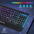 Membrane Wired Gaming Keyboard and Mouse,Colorful Backlight,AllMetal