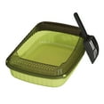 thumbnail image 2 of Cat Litter Box Open Top Large Size | High Sided Spill-Proof Scratch-Resistant PP Plastic | Non-Slip Base | Easy Clean | Includes Matching Scoop | 14.37"x10.63"x4.72" | Multiple Colors, 2 of 6