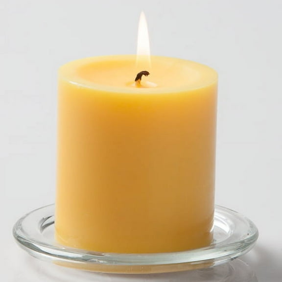 Richland Pillar Candles 3" x 3" Yellow Set of 12