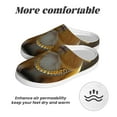 thumbnail image 6 of Fotbe Heavy Metal Style Guinea Pig Pattern Women's Fuzzy Curly Fur Memory Foam Loafer Slippers Indoor Outdoor Slippers Winter Home Shoes-44/45, 6 of 7