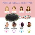 thumbnail image 7 of White Christmas Gnome Pattern Hair Brush,Girls Detangling Hair Brush,Glide Through Tangles with Ease for Wet & Dry Hair,8.8"X2.8", 7 of 7