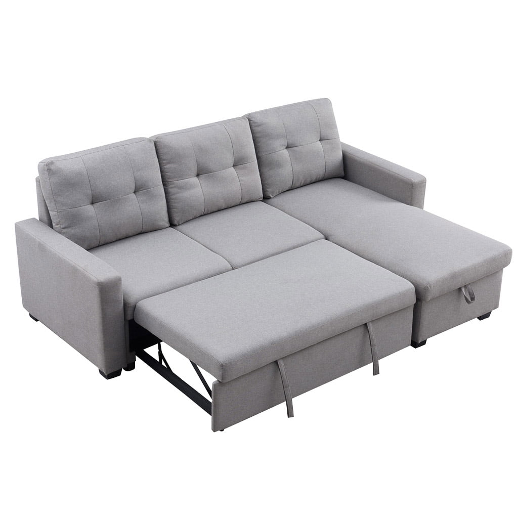 Sectional Sofa 3 Seat Corner Sofa Bed Removable Comfortable Couch Soft Loveseat For Indoor Walmart Com Walmart Com