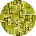thumbnail image 1 of Ahgly Company Indoor Square Patterned Dark Yellow Green Area Rugs, 3' Square, 1 of 6
