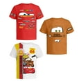 thumbnail image 1 of Camiseta Disney Cars Lightning McQueen Pixar para niños, paquete de 3, 1 of 4