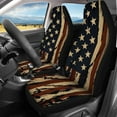 thumbnail image 2 of Pzuqiu American Flag Butterfly Car Seat Covers Full Set Front and Rear Seat Cover Set Easy to Install Car Seat Protector Breathable Full Wrapping Edge Seat Covers for Cars Truck Universal Fit Set, 2 of 7