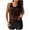 Brown, variant on 2 Piece Tankini SwimSuits for Women Printed Crew Neck High Waisted Bathing Suits Bikini SwimSuits Solid Color Boyshort Cami Bathing Suits