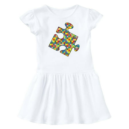 

Inktastic Jigsaw Patterned Jigsaw Piece Gift Baby Girl Dress