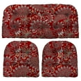 thumbnail image 1 of RSH Décor Indoor Outdoor 3 Piece Tufted Wicker Cushion Set, Large, Eastman Berry Red Paisley, 1 of 6