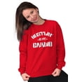 thumbnail image 3 of Hustlin' My Cardio Funny Fitness Sweatshirt for Men or Women Brisco Brands S, 3 of 5
