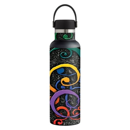 Skin For Hydro Flask 21 oz. Standard Mouth - Color Swirls | MightySkins Protective, Durable, and Unique Vinyl Decal wrap cover | Easy To Apply, Remove, and Change