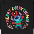 thumbnail image 3 of Lilo & Stitch - Merry Everything - Men's Crew Neck Fleece Pullover, 3 of 5