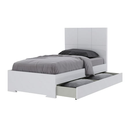 Anna Bed Twin Trundle High Gloss White Mattress Not Included Anna Bed Twin Trundle High Gloss White Mattress Not Included Dividers For Storage