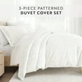 thumbnail image 5 of Noble Linens Aqua Vine Pattern 2-Piece Duvet Cover Set, Twin/TwinXL, 5 of 10