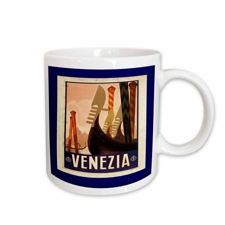

3dRose Framed Venice Italy Poster Ceramic Mug 11-ounce