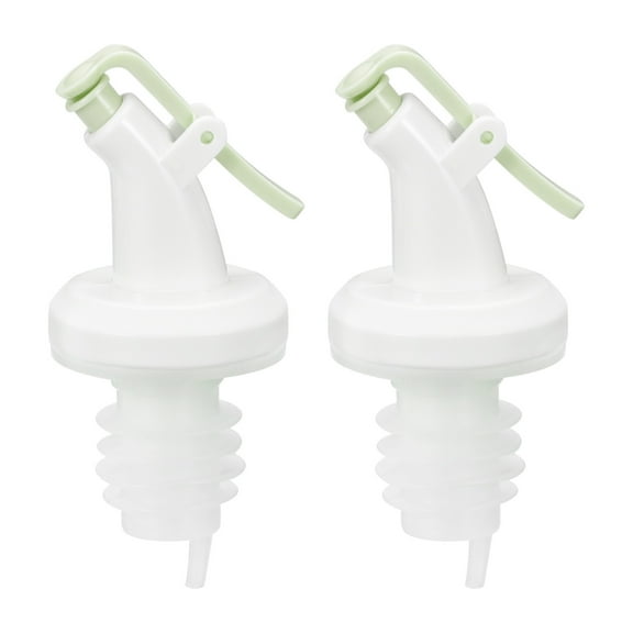 Olive Oil Spouts, 2Pcs Oil Vinegar Bottle Stopper Spout for 7/8" Bottle Mouth (Green)