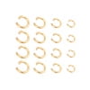 Gymnture 200pcs Stainless Steel Open Jump Rings Jewelry Assembly Rings Single Metal Rings Electroplated Connectors Jump Rings for DIY Jewelry Makings Craft Supplies