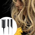 thumbnail image 2 of lionlar Professional Styling Comb Set Heat-Resistant Paddle Detangle Combs Salon Barbers bone bakelite, 2 of 9