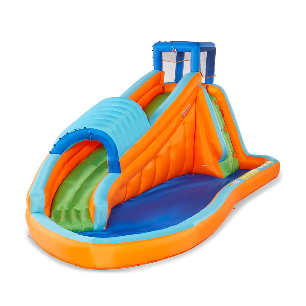 Banzai Surf Rider Kids Inflatable Backyard Outdoor Aqua Water Slide Splash Park - Walmart.com