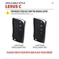 thumbnail image 2 of Alloy Leather Car Key Case Shell Cover  For Lexus NX ES UX US RC LX GX IS RX 200 250h 350h LS 450h 260h 300h UX200 Accessories, 2 of 13