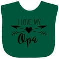 thumbnail image 3 of Inktastic I Love My Opa Heart and Arrows Boys or Girls Baby Bib, 3 of 4