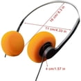 thumbnail image 5 of Galepromot Auriculares supraaurales retro negros, miniauriculares estéreo ligeros con cable, auriculares estéreo de alta fidelidad, auriculares vintage de los años 80 y 90 con cable, auriculares y aud, 5 of 5