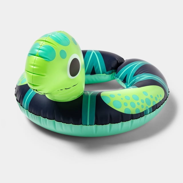 Sun Squad Turtle Split Ring Inflatable Pool Float, Kids Swim Ring for Pool, Beach & Lake, Ages3-6